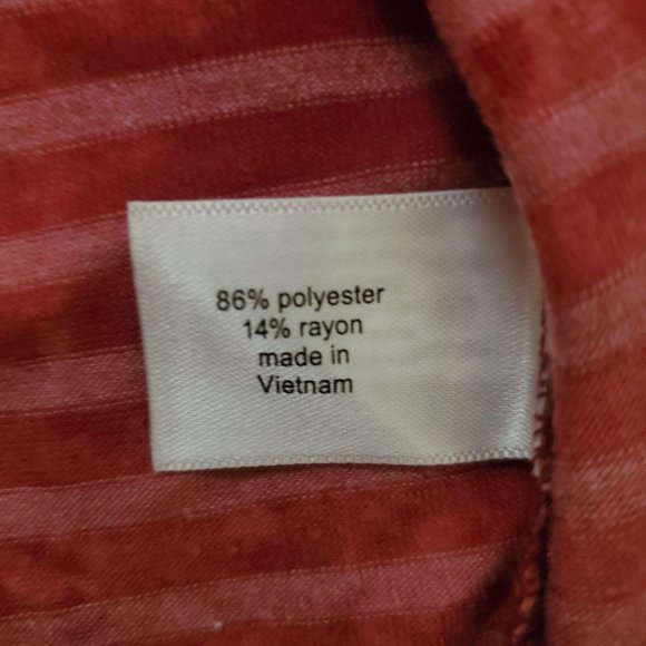 Lane Bryant Vintage Rose Tie-Back Stripe Dolman-Sleeve Blouse Plus Size 18/20 - Picture 10 of 16